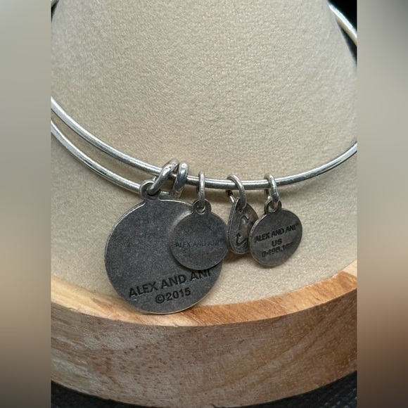Alex and Ani Silver Bracelet with Charms ‘Sister’ - Picture 8 of 8